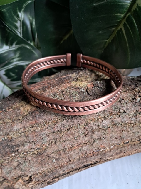 bransoletka z drutu miedzianego