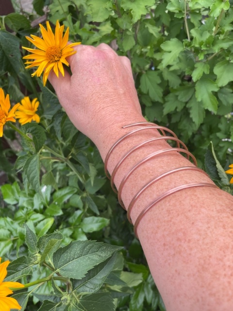 Miedziana Bransoleta Spiralna „Antena Harmonii” 177 MHz