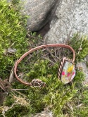 Miedziana Bransoletka „Kropla Leśnego Świtu” – Botaniczny Amulet